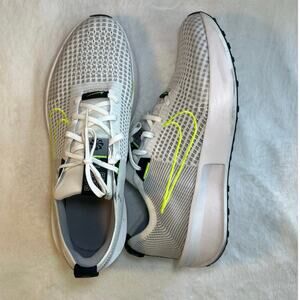 Nike Men's Flyknit Interact Running Shoes White/Volt Size 11.5